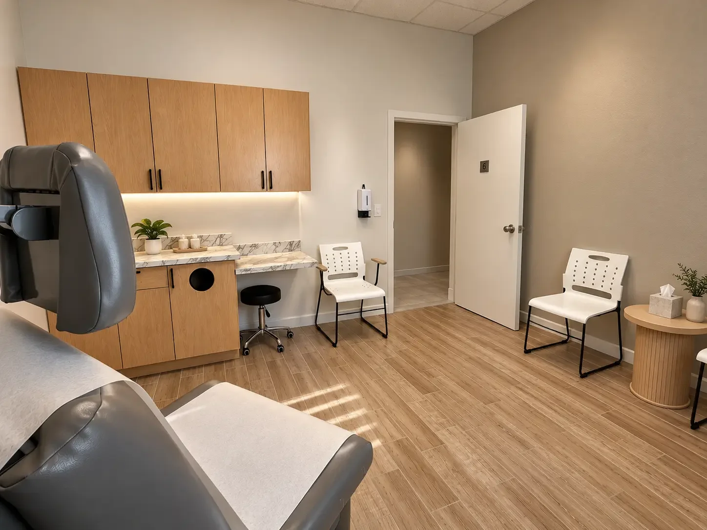 Exam room at Las Vegas Medical and Wellness pulmonology clinic in Las Vegas