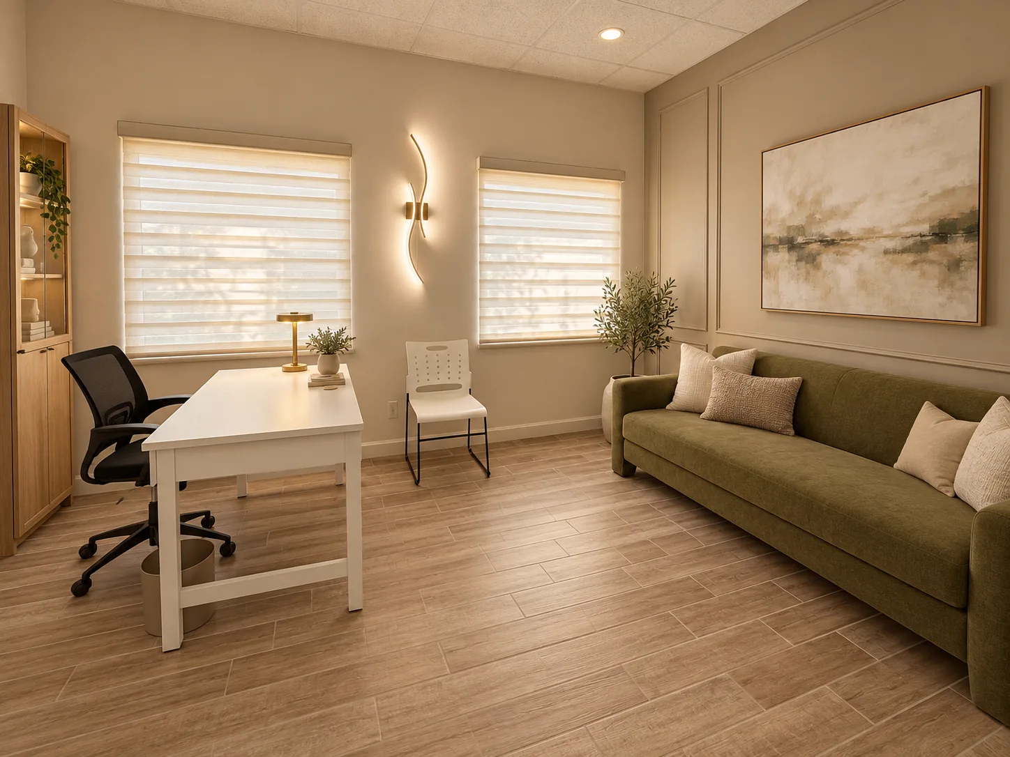 Private psychiatry office with seating at Las Vegas Medical and Wellness